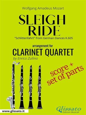 cover image of Sleigh Ride--Clarinet quartet score & parts